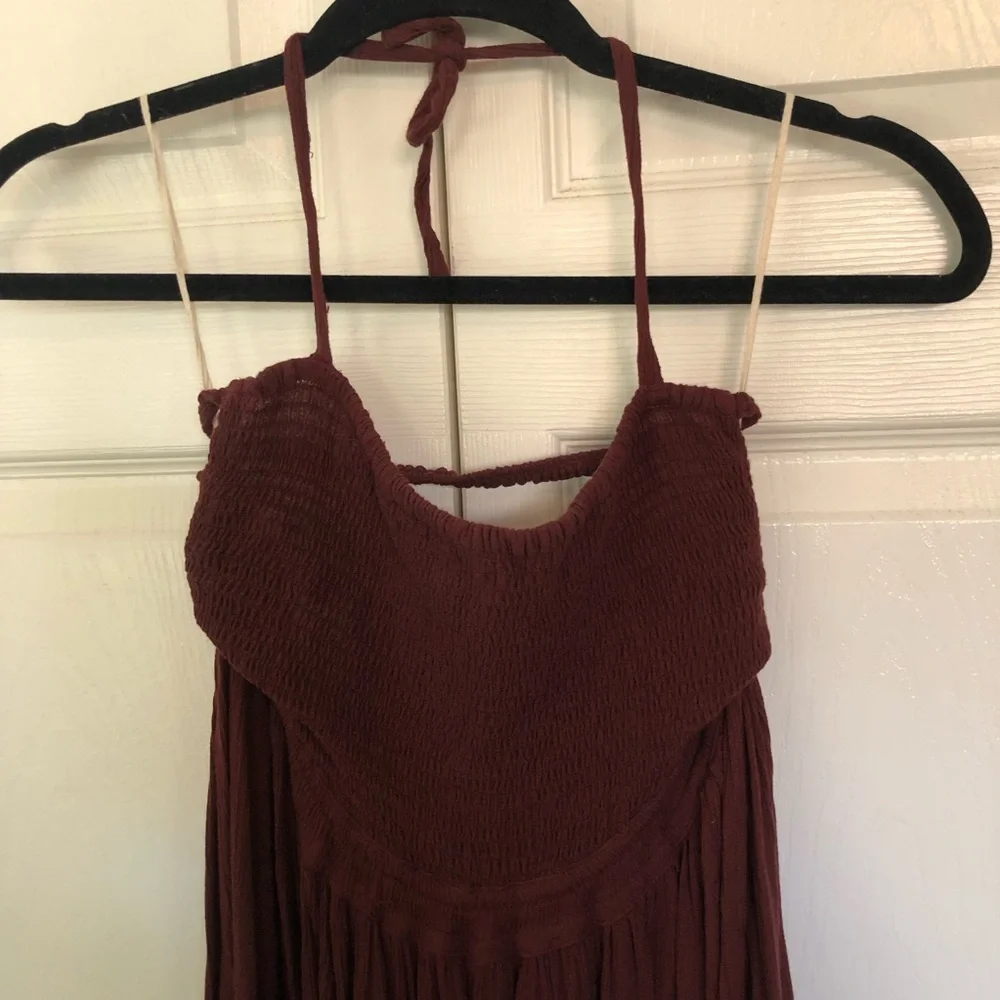 Free People Mocha Brown Extratropical Maxi Dress Size XS_3